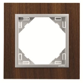 90910_TNA ARBORE Egyes keret, dió/alumínium