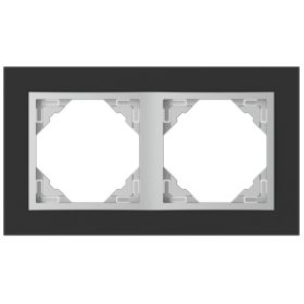 90920_TEA Crystal Kettes keret, fekete kristály/alumínium