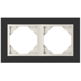 90920_TEC Crystal Kettes keret, fekete kristály/gyöngyház