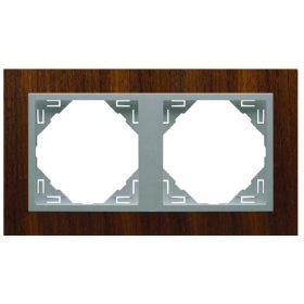 90920_TNA ARBORE Kettes keret, dió/alumínium