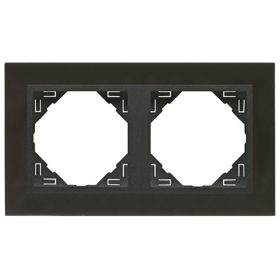 90920_TQS METALLO Kettes keret, nikkel/szürke