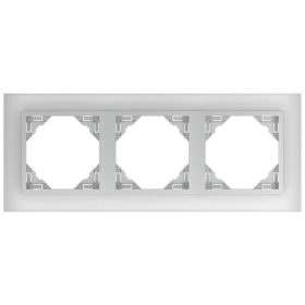 90930_TCA Crystal Hármas keret, kristály/alumínium