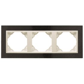 90930_TGG PETRA Hármas keret, gránit/jég