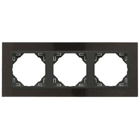 90930_TGS PETRA Hármas keret, gránit/szürke