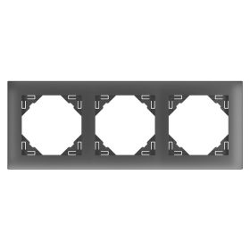 90930_TIS AQUARELLA Hármas keret, szürke