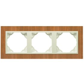 90930_TJP ARBORE Hármas keret, cseresznye/gyöngyház