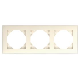 90930_TMF BASE Hármas keret, elefántcsont
