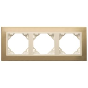 90930_TOP METALLO Hármas keret, arany/gyöngyház