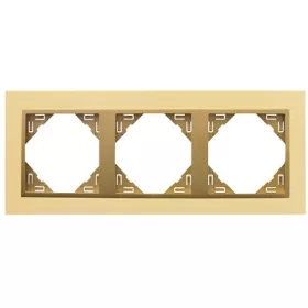 90930_TOU METALLO Hármas keret, arany/arany