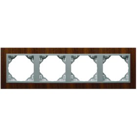 90940_TNA ARBORE Négyes keret, dió/alumínium