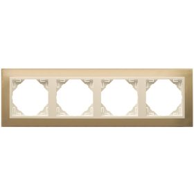 90940_TOP METALLO Négyes keret, arany/gyöngyház