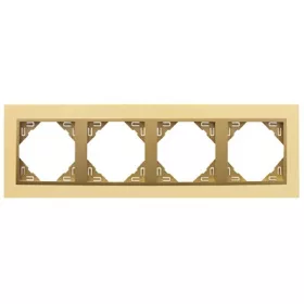 90940_TOU METALLO Négyes keret, arany/arany