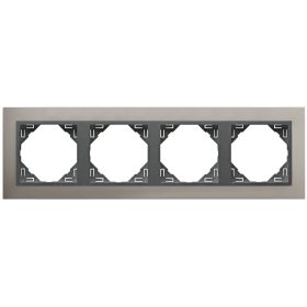 90940_TUS METALLO Négyes keret, alumínium/szürke