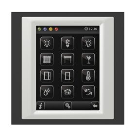   EST3-AGBL/BIC Érintőképernyős vezérlő Fekete Üveg/Jég