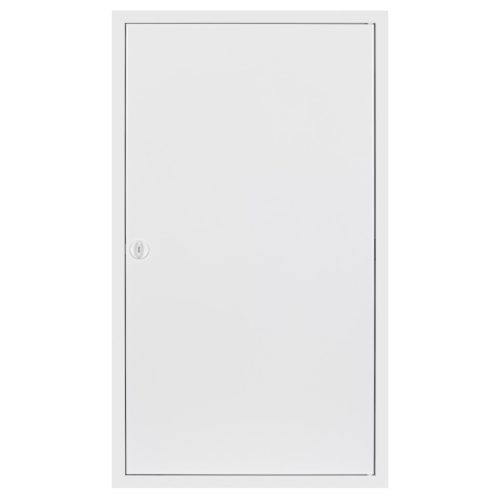 Fém elosztószekrény, falon kívüli, 72M, 4-soros, maszkolt, IP 30