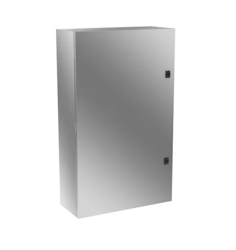 Rozsdamentes fém elosztószekrény, AISI 430, IP65, 1000x600x260
